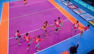 Rishank Devadiga was alert enough to get a super raid with a bonus point, and two hand touches.